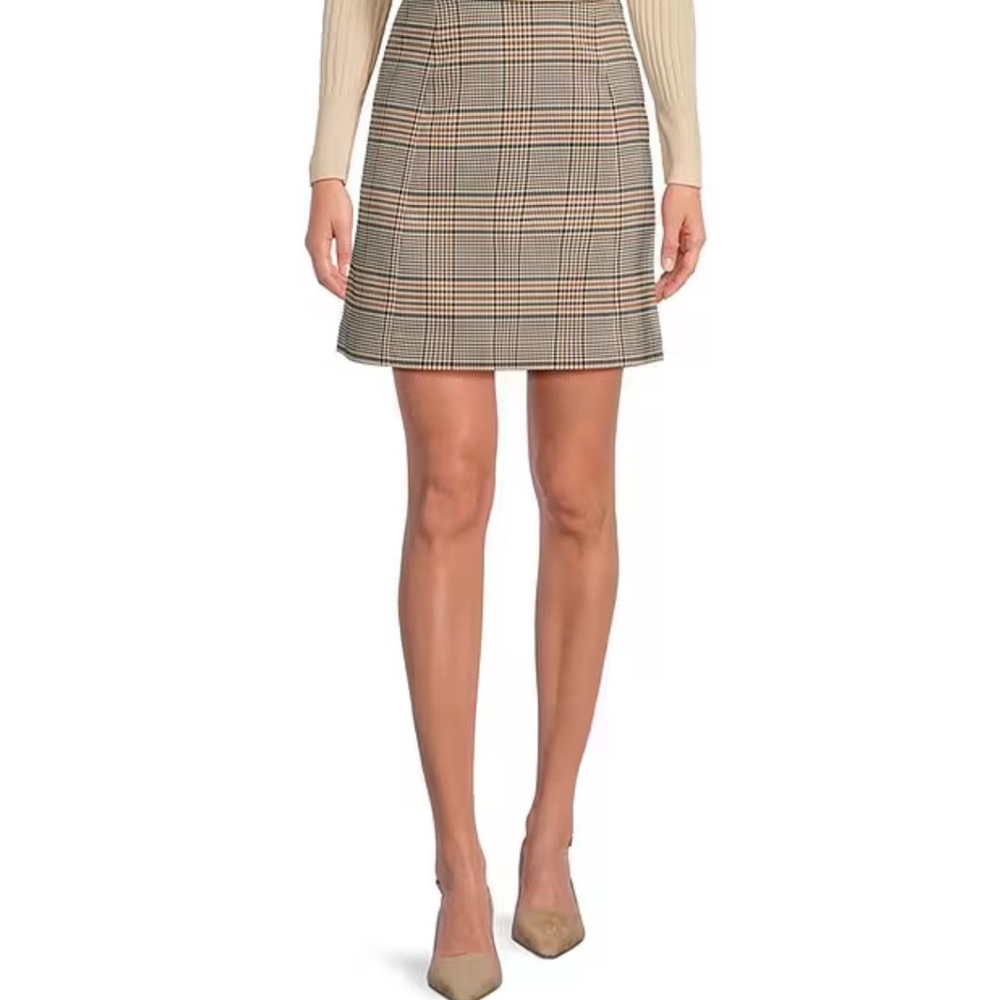 Plaid A-Line Skirt
